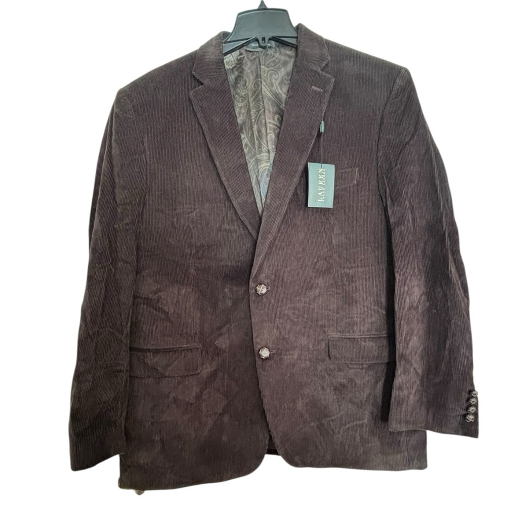 NWT! Lauren Ralph Lauren Brown Corduroy Sports Coat